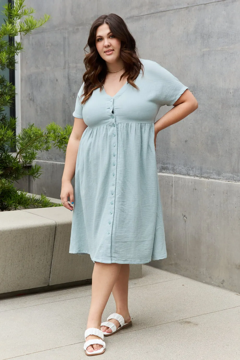 Charming Beach Midi Dress for Wedding Guests by Sweet Lovely By Jen