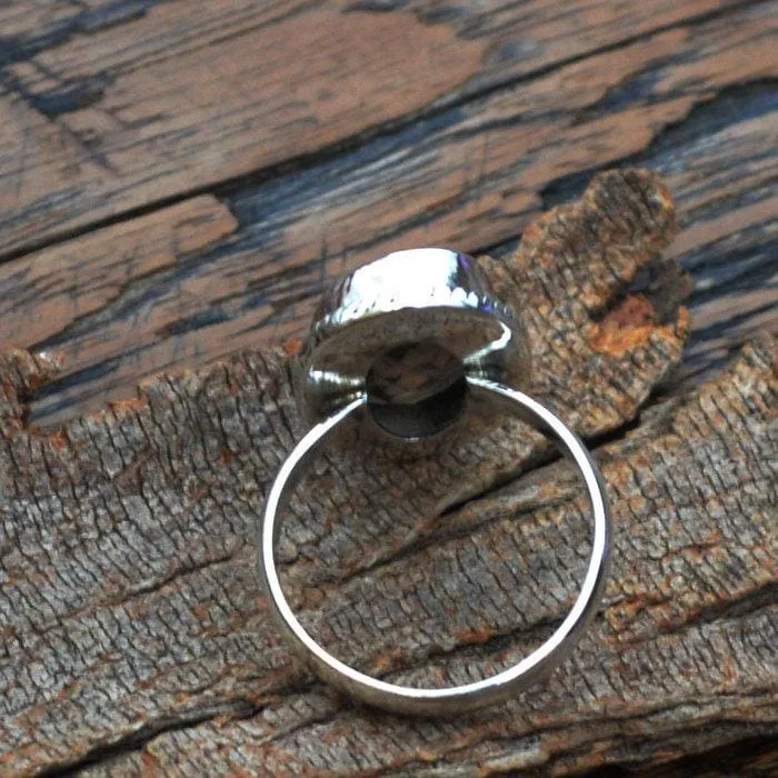 Checker Cut Smoky Quartz Ring - 925 Sterling Silver Ring -Designer Smoky Ring Jewelry, Oval Shape Stone, Nickel Free Ring