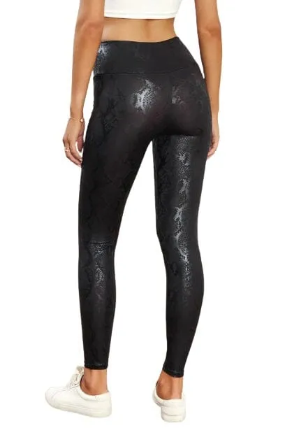 Cherry koko Damen Snakeskin Print Leggings