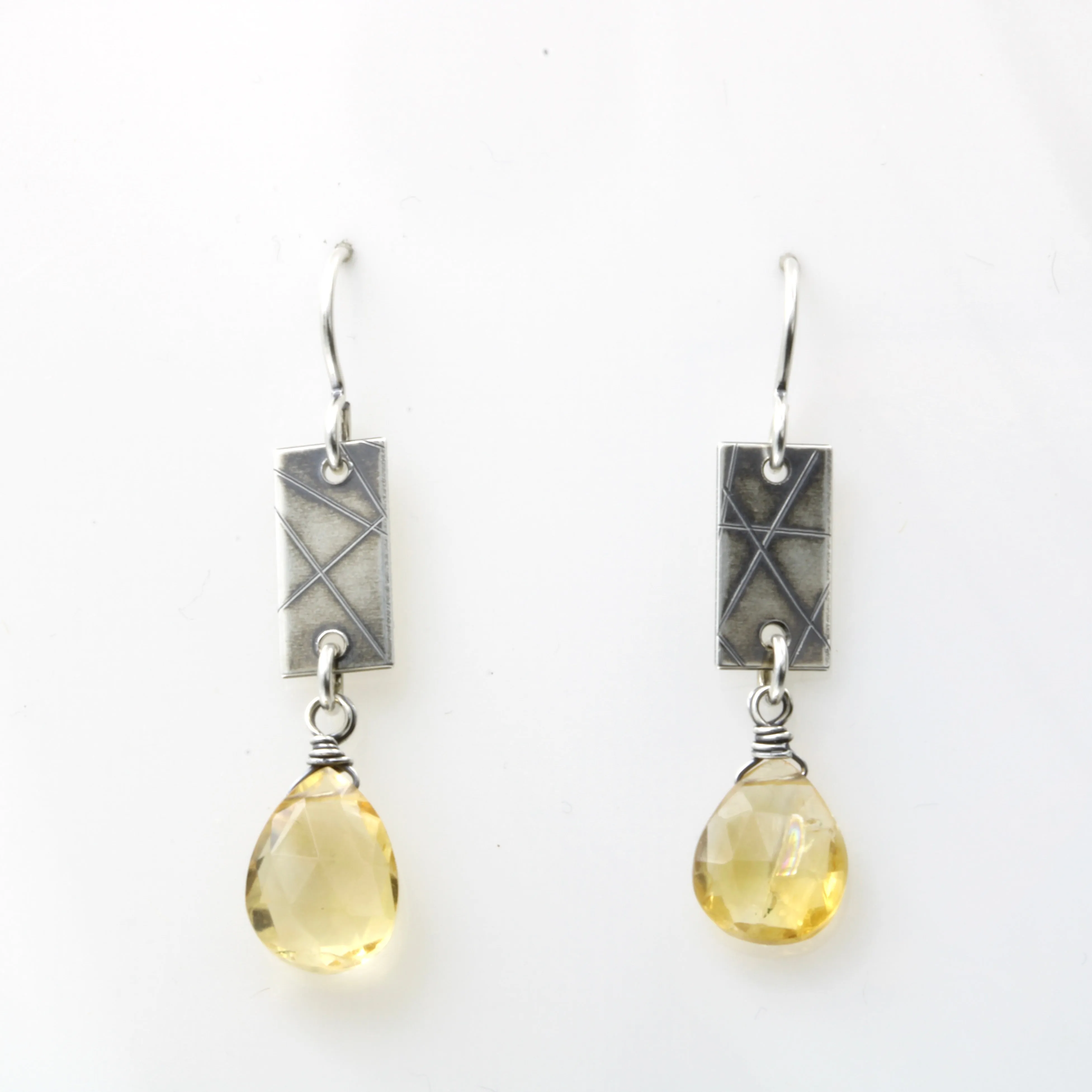 Citrine Strip Earrings