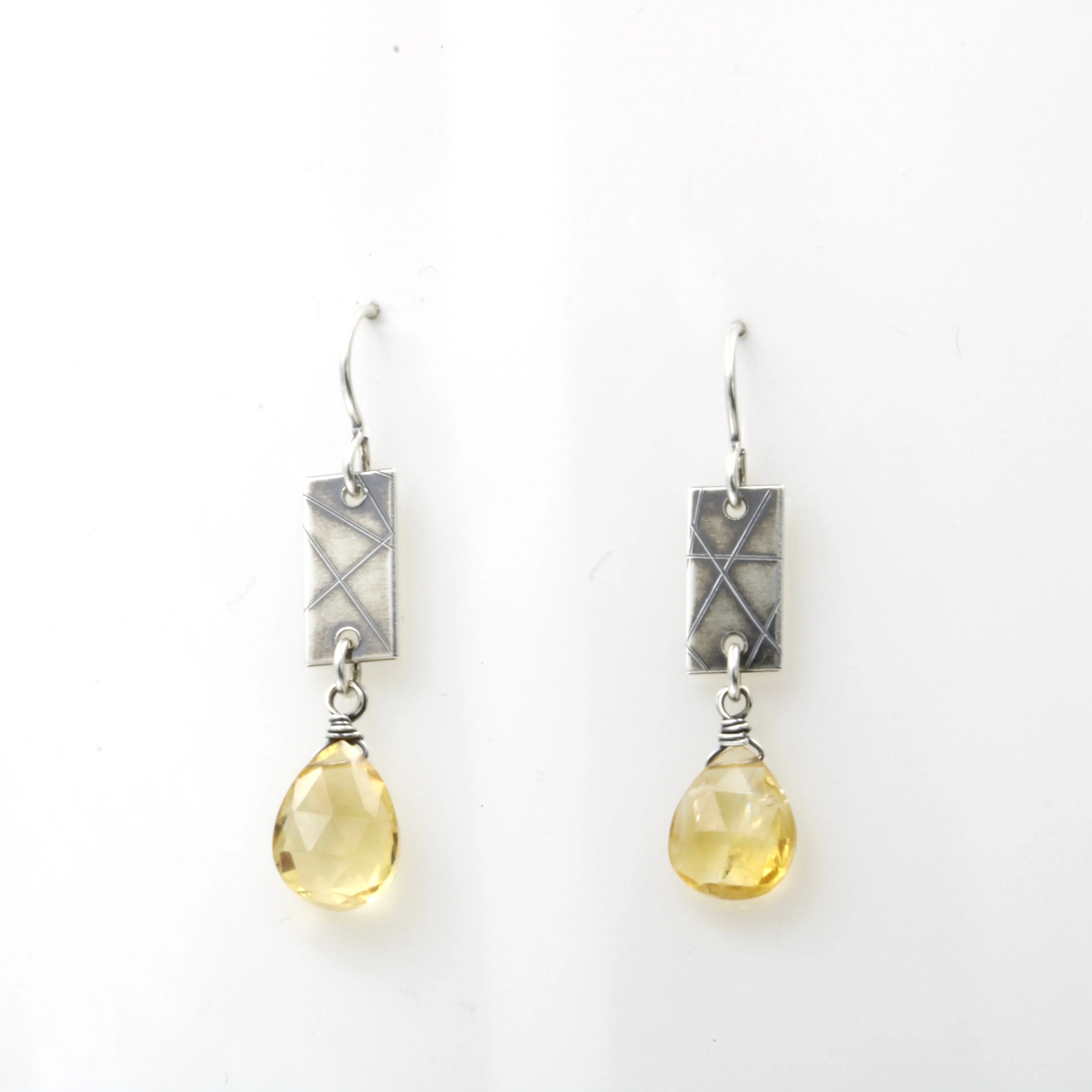 Citrine Strip Earrings