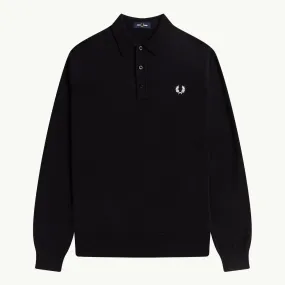 Classic Knitted LS Shirt - Black