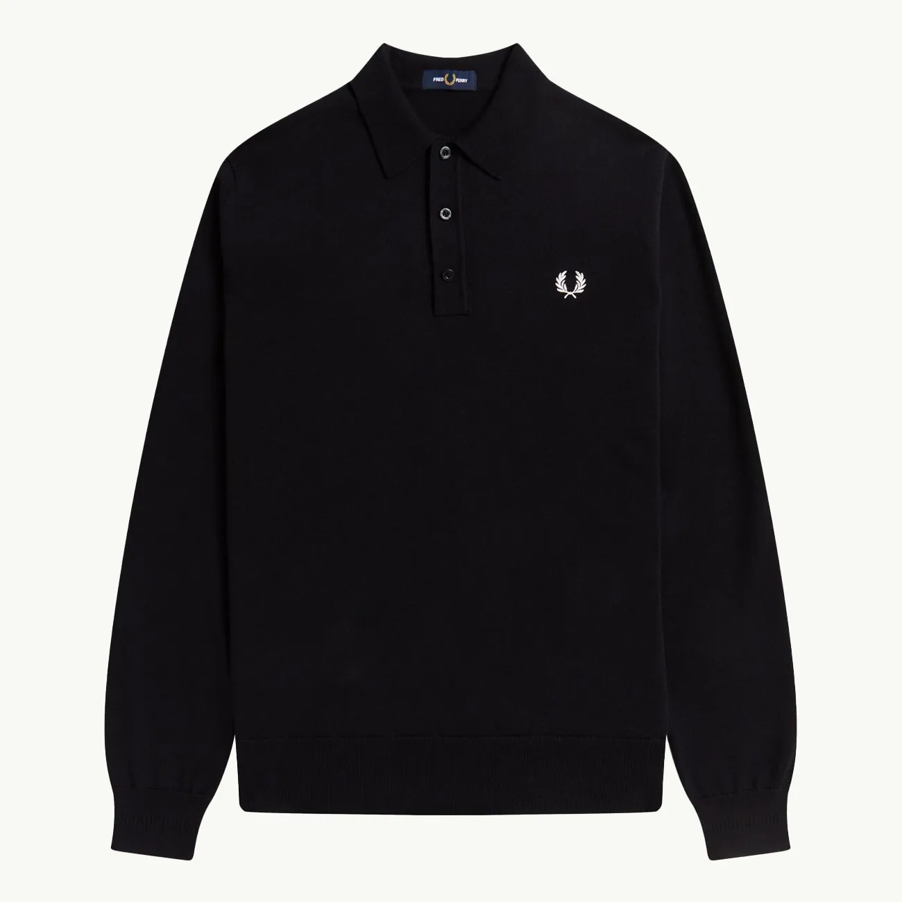 Classic Knitted LS Shirt - Black