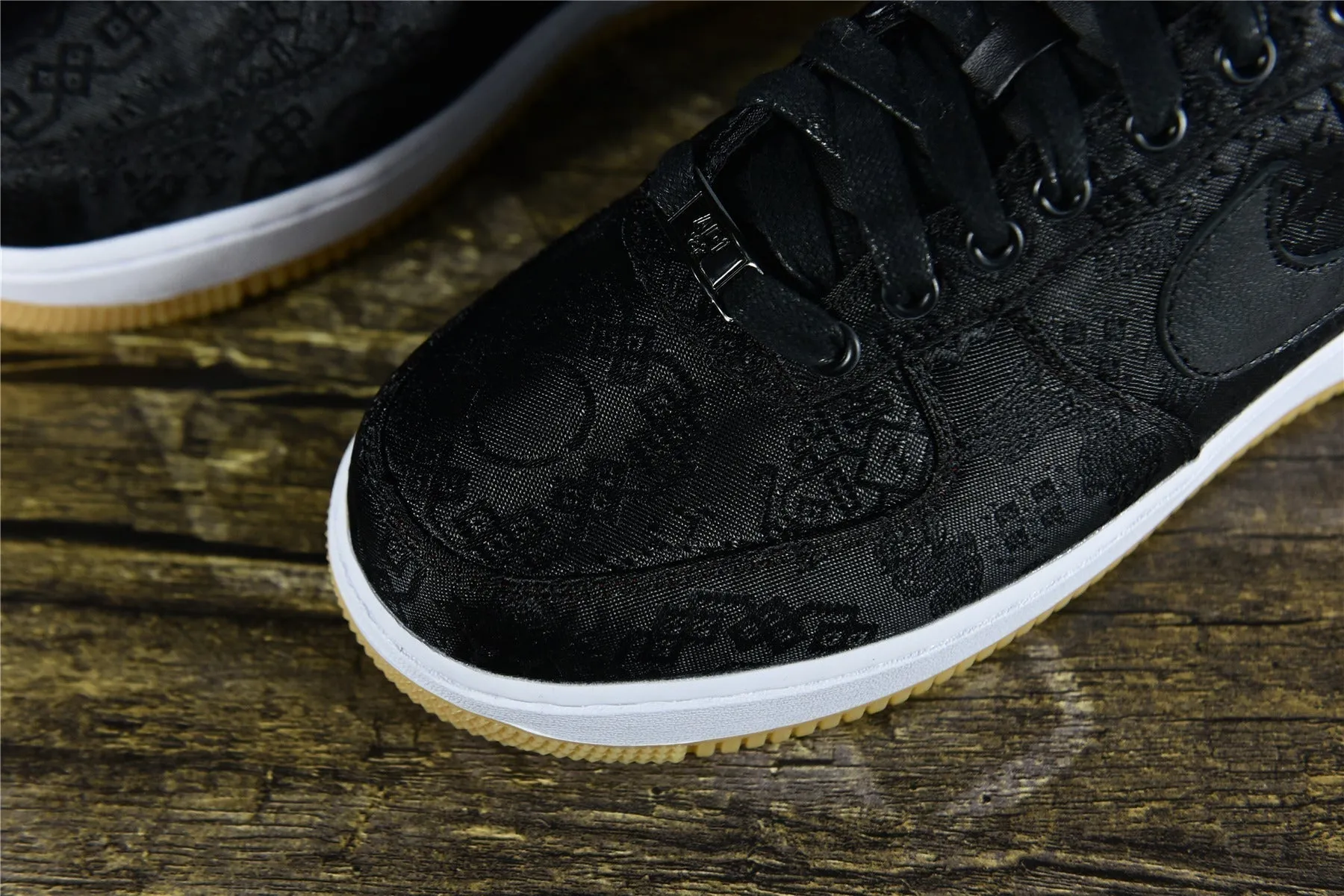 CLOT Fragment Design AF 1 Black Silk