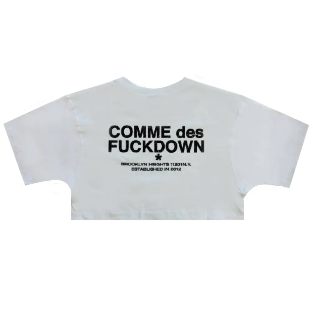 Comme Des Fuckdown Crop T-Shirt Donna