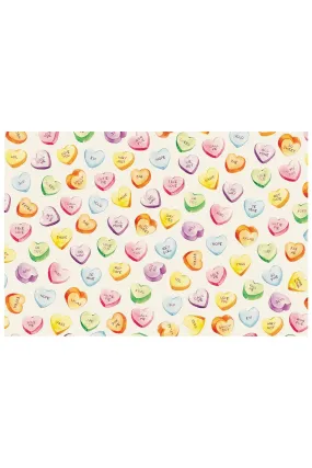 Conversation Hearts Placemat-FINAL SALE