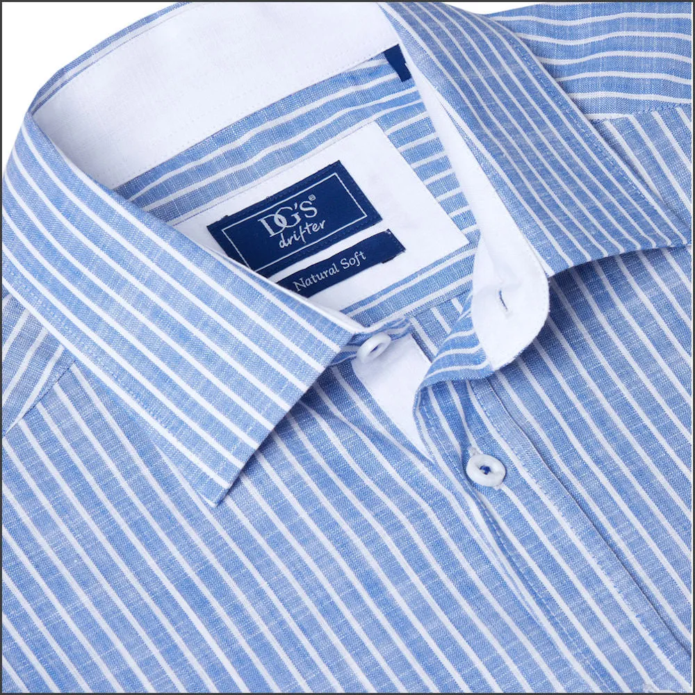 Dg's Mid Blue Stripe SS Shirt*