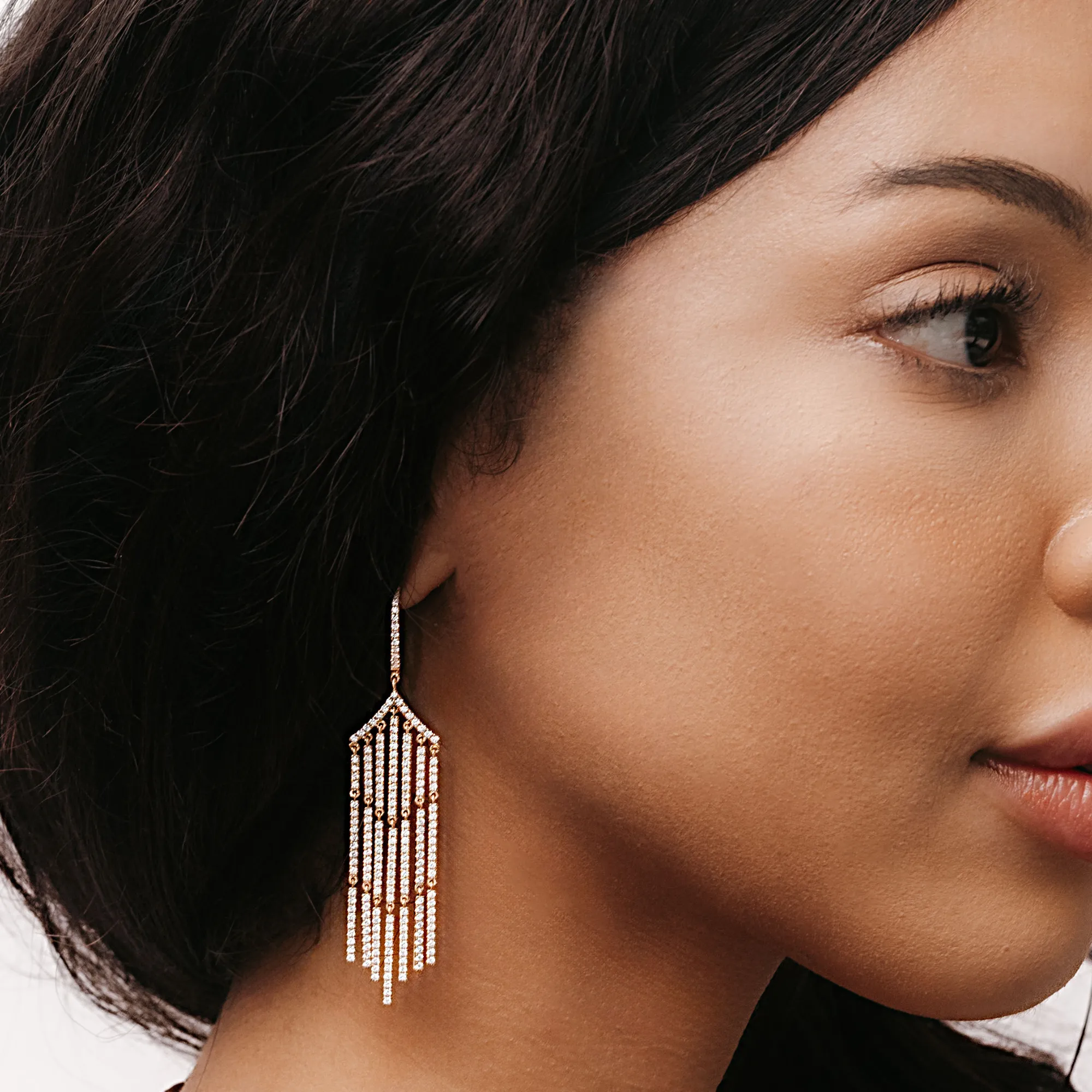 Diamond Chandelier Earrings