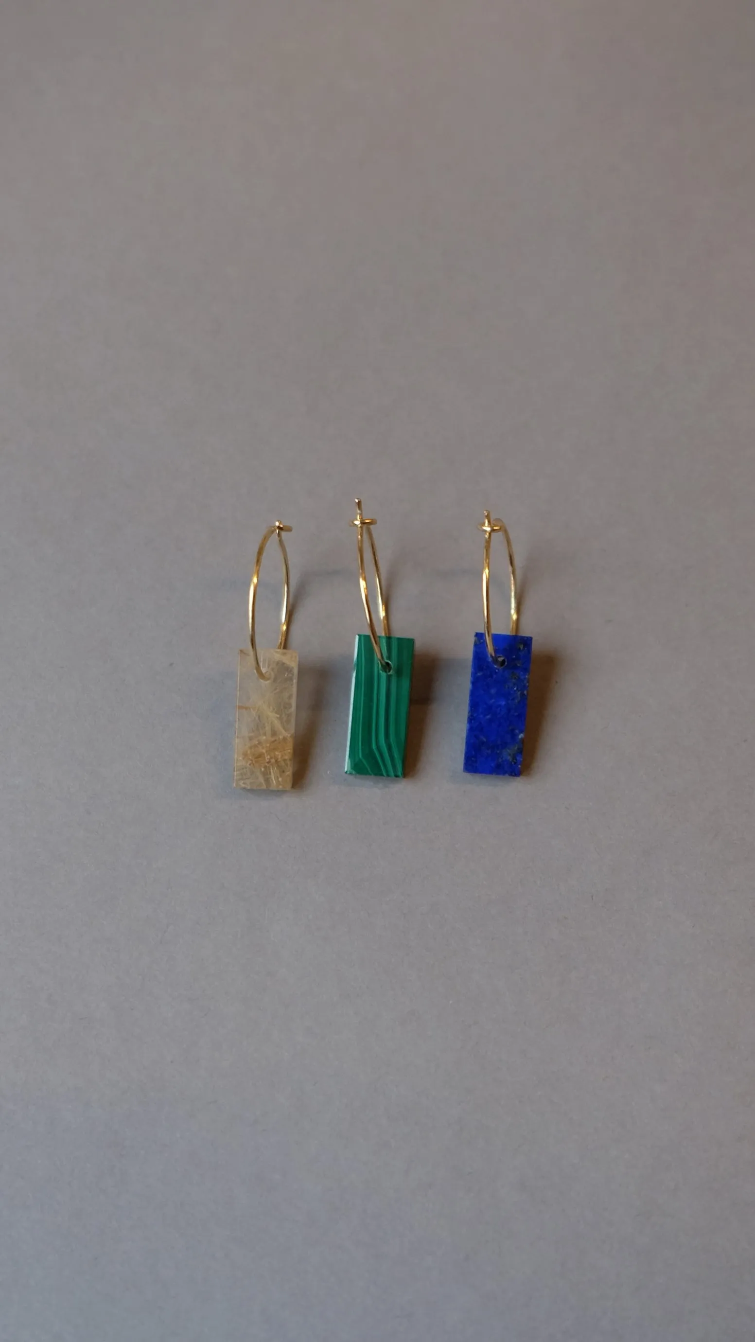 DIASPRO LAPIS LAZULI EARRING CIRCLE