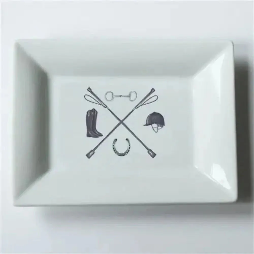 Dishique Equestrian Crest Mini Dish