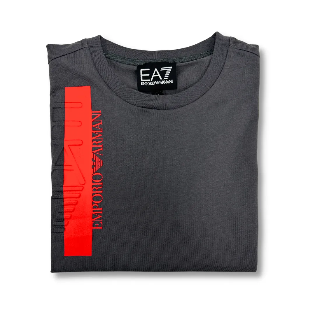 EA7 Boys Grey Logo T-Shirt_3RBT63-BJ02Z