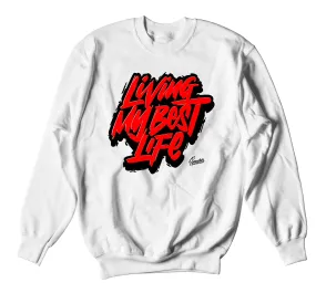 Foam Pro White/Black Sweater - Living Life - White