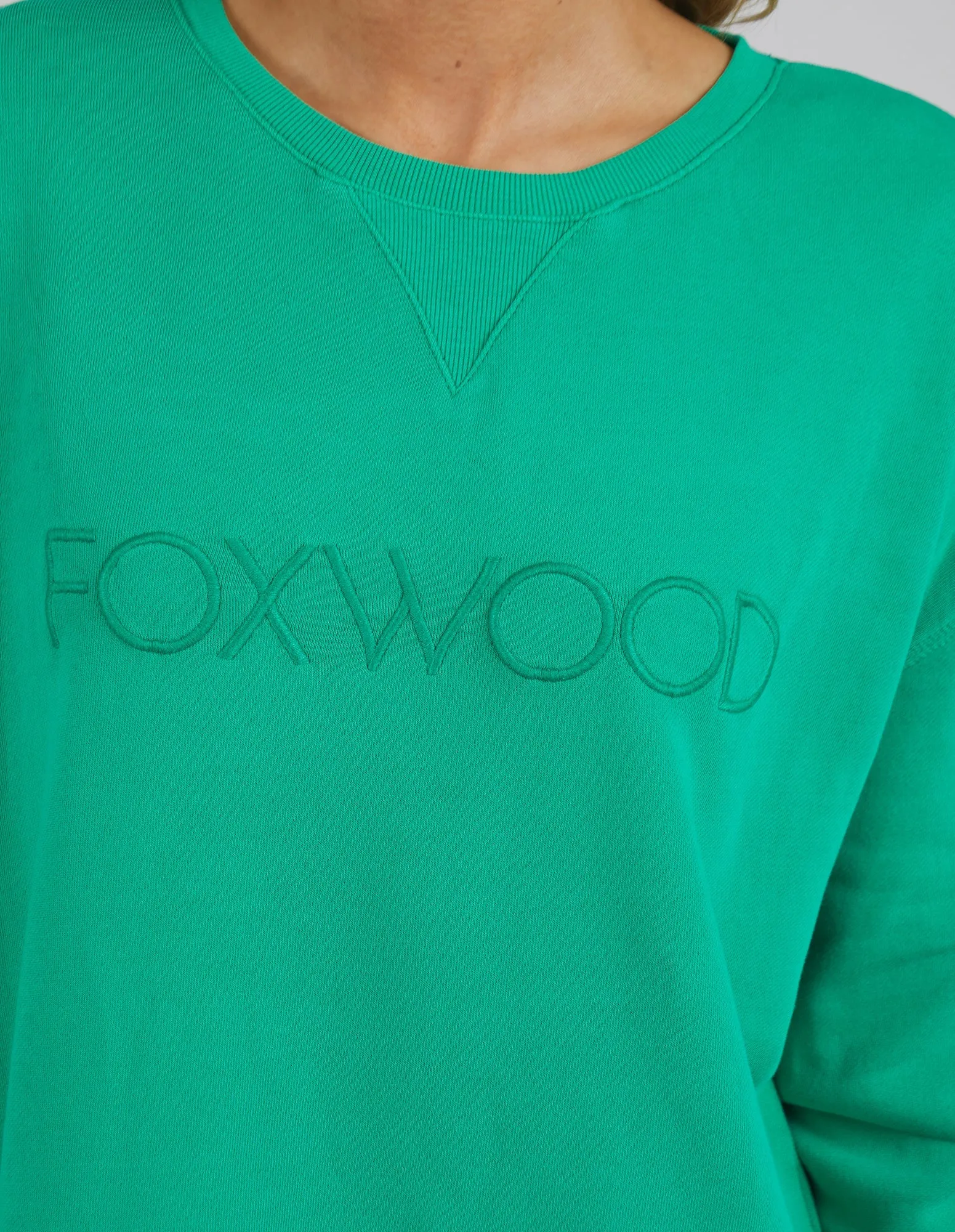 Foxwood Simplified Crew - Bright Green