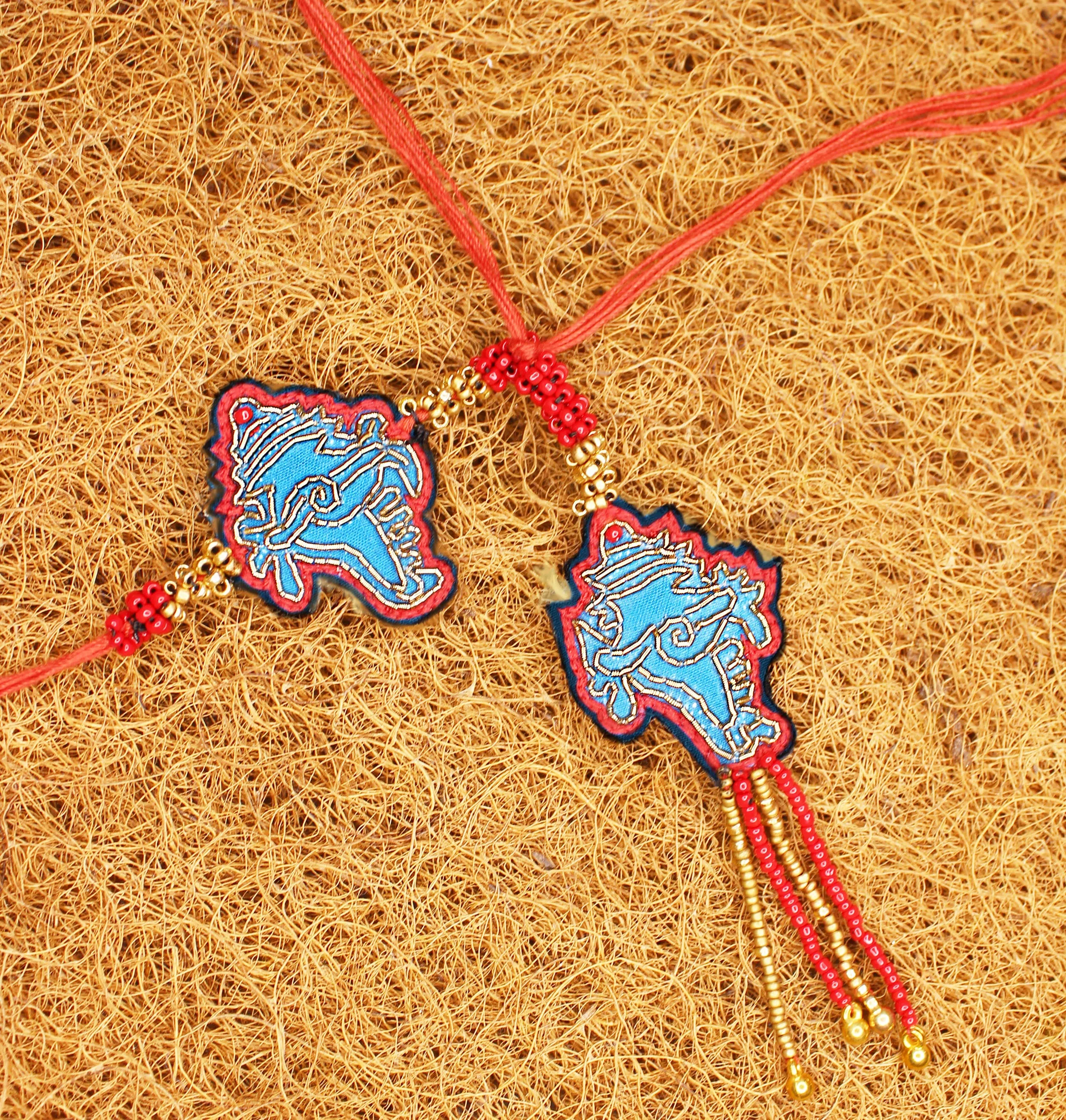 Ganesha Combo Rakhi and lumba set