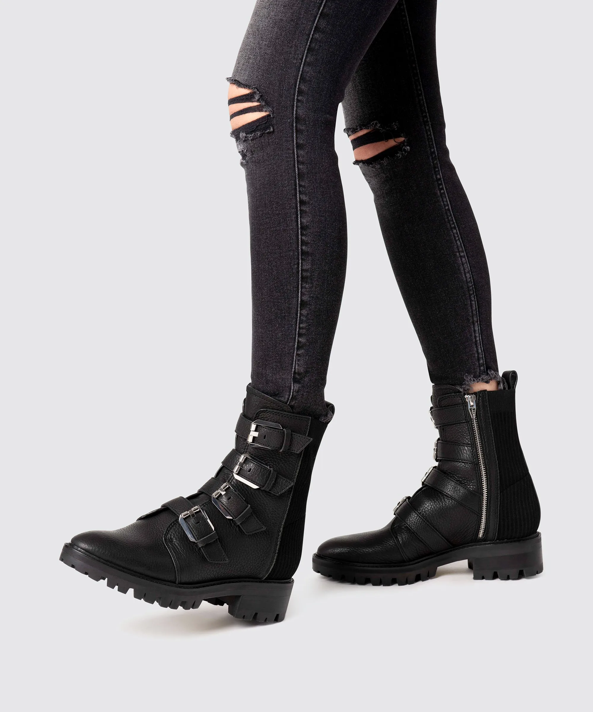 GAVEN LUG BOOTS BLACK re:vita