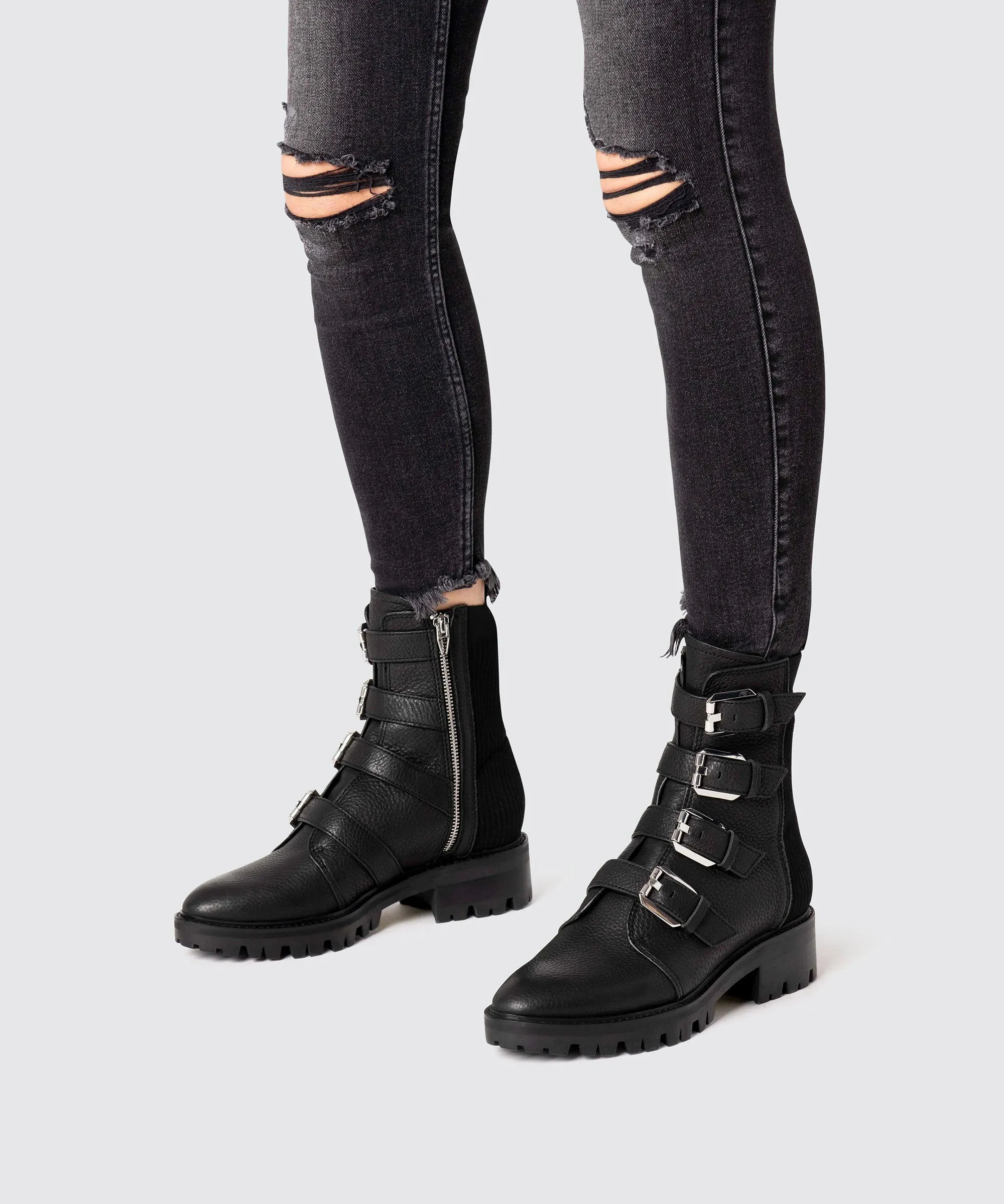 GAVEN LUG BOOTS BLACK re:vita