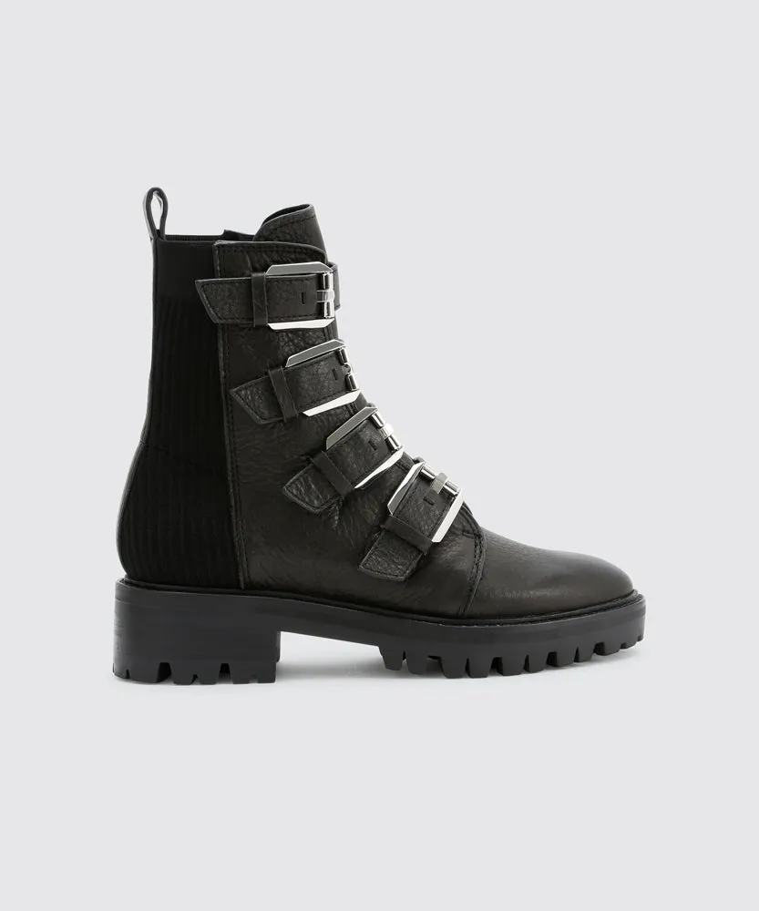 GAVEN LUG BOOTS BLACK re:vita