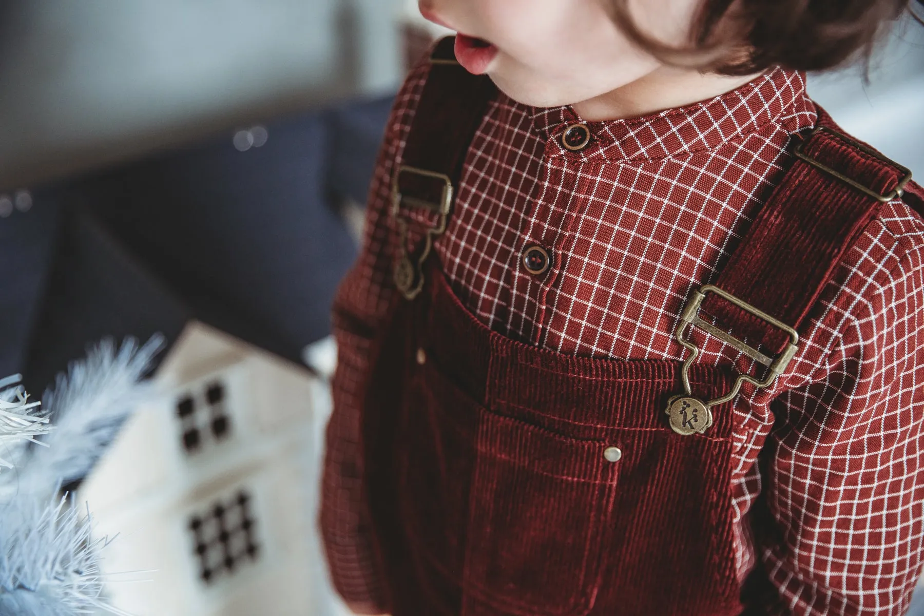 George Boys Shirt - Red Check