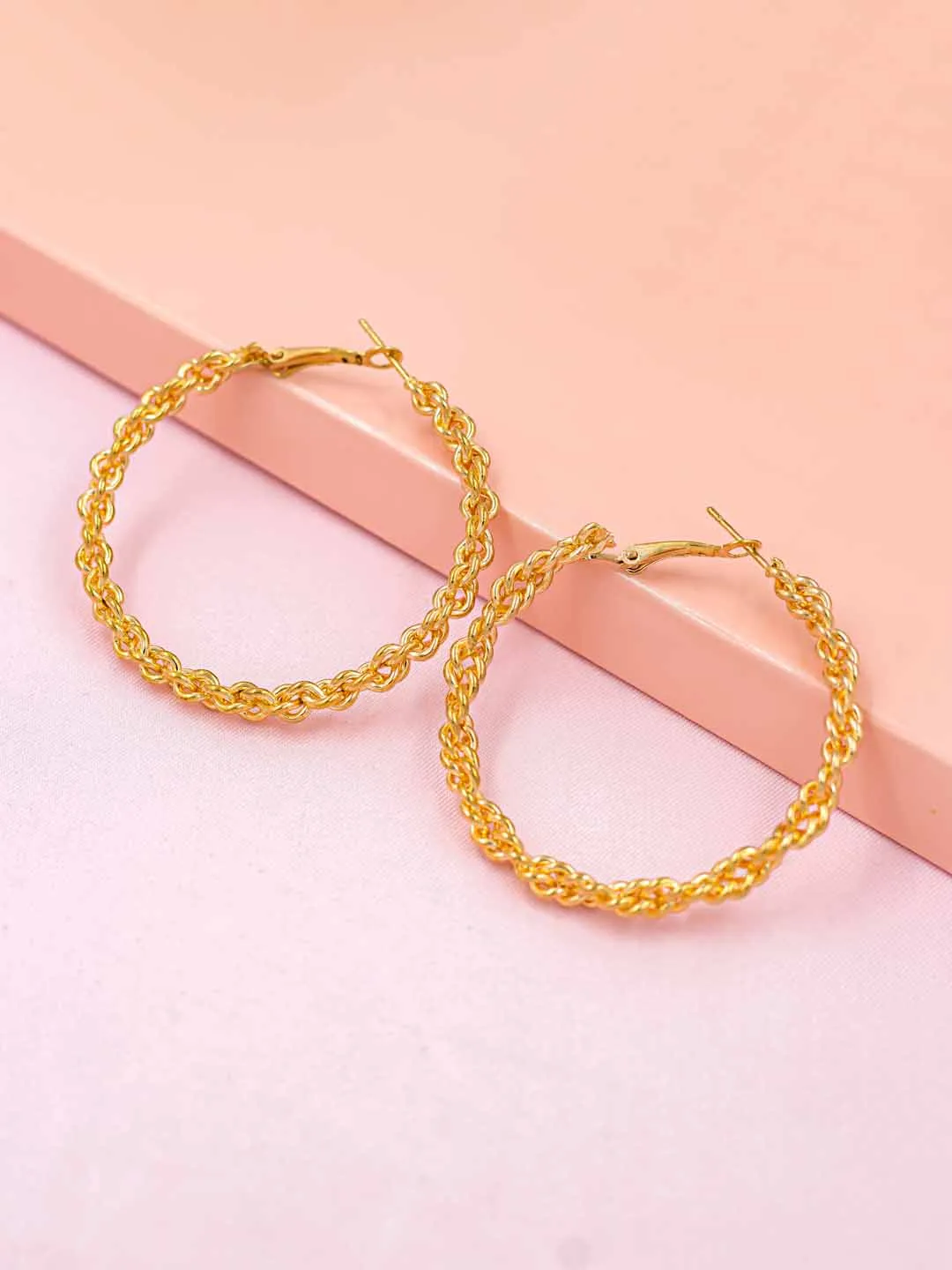 Gold Deb Hoops