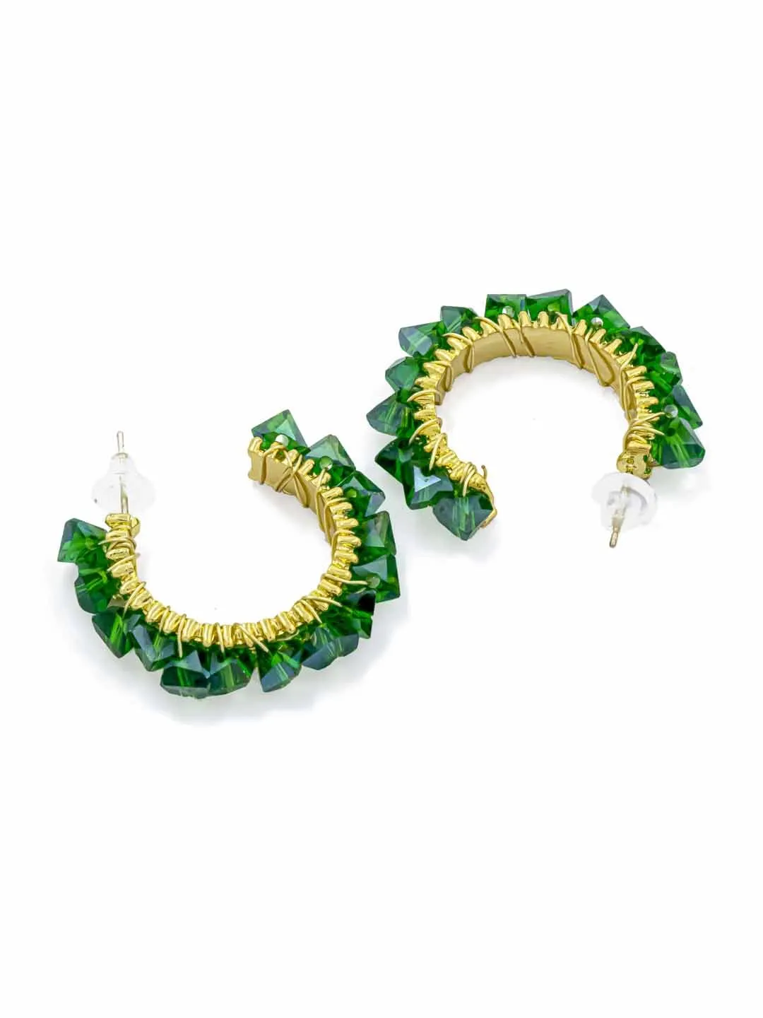 Green Henriette Hoops