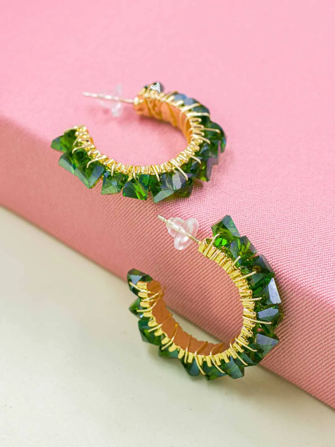 Green Henriette Hoops