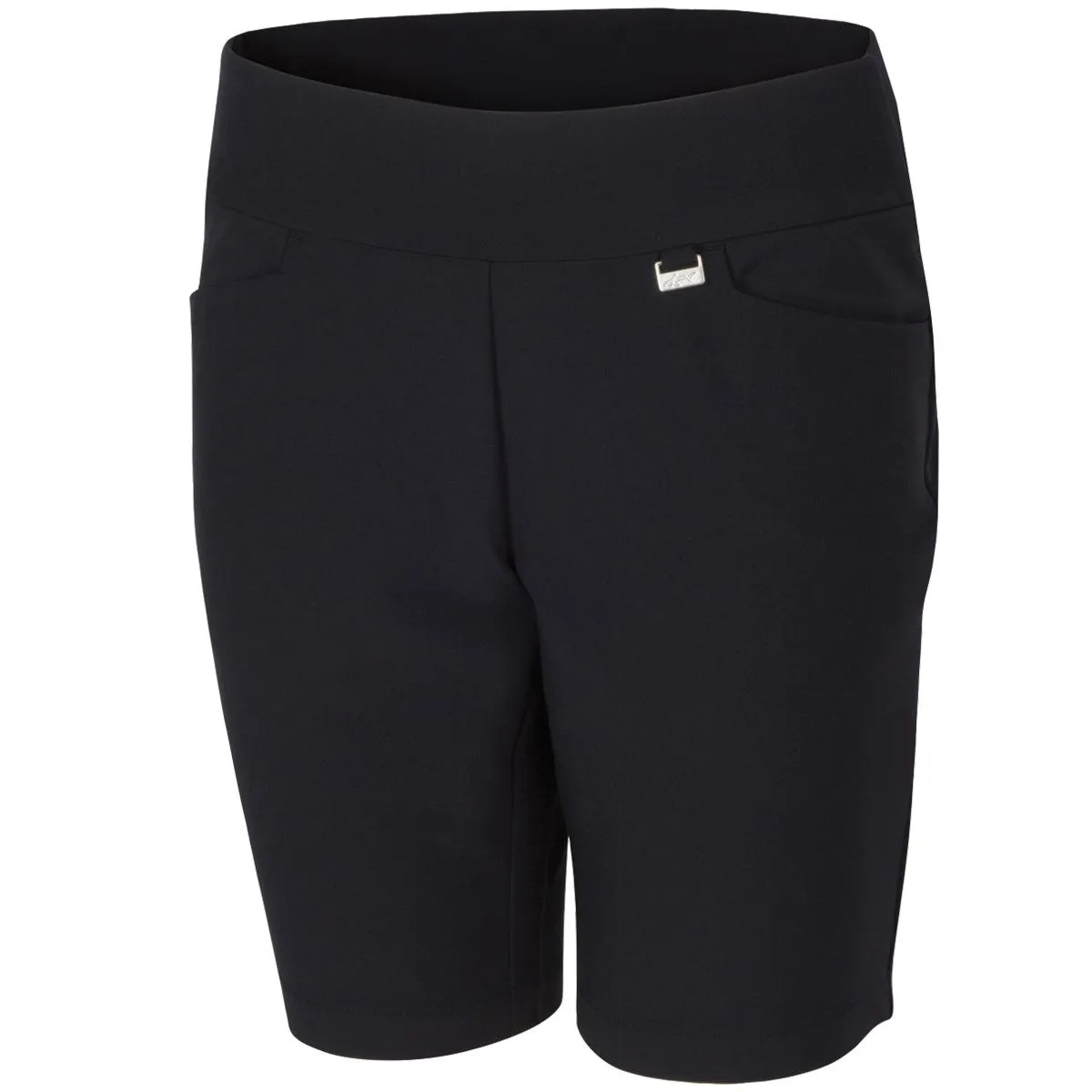 Greg Norman Shorts Essentials Pull-On Black: NEW!