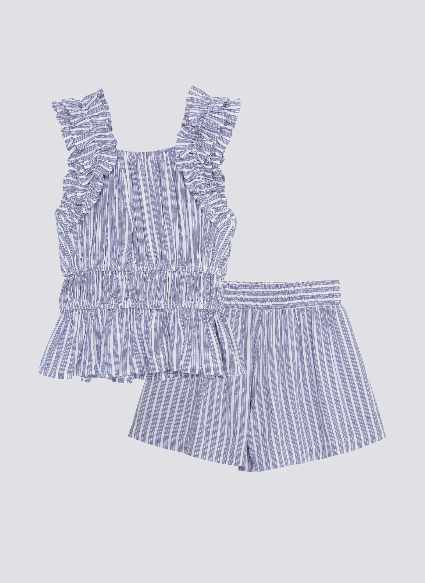 Habitual Kids Ruffle Smocked Short Set