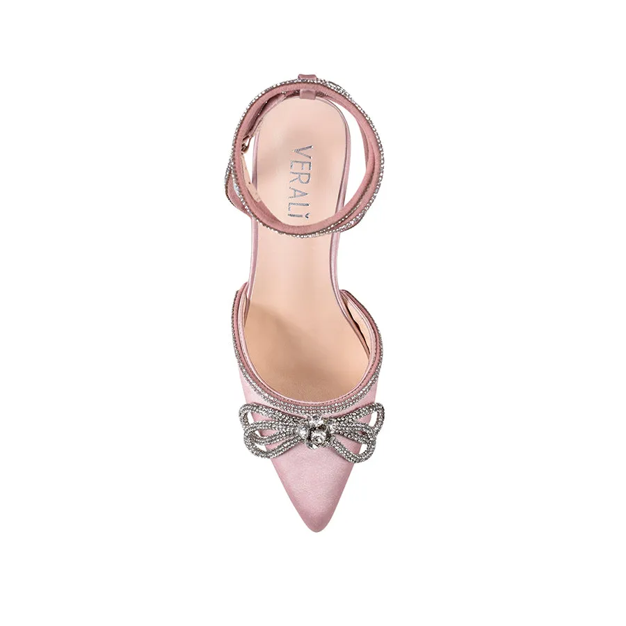 Harley Diamante High Heels - Blush Satin