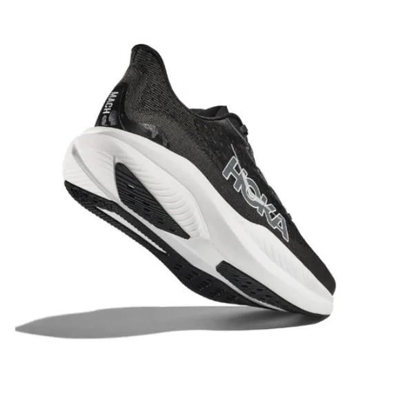 HOKA Men's Mach 6 (Wide Width) Black/White