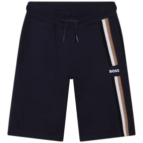 Hugo Boss Boys Jogging Bermuda Shorts_Navy J24820-849