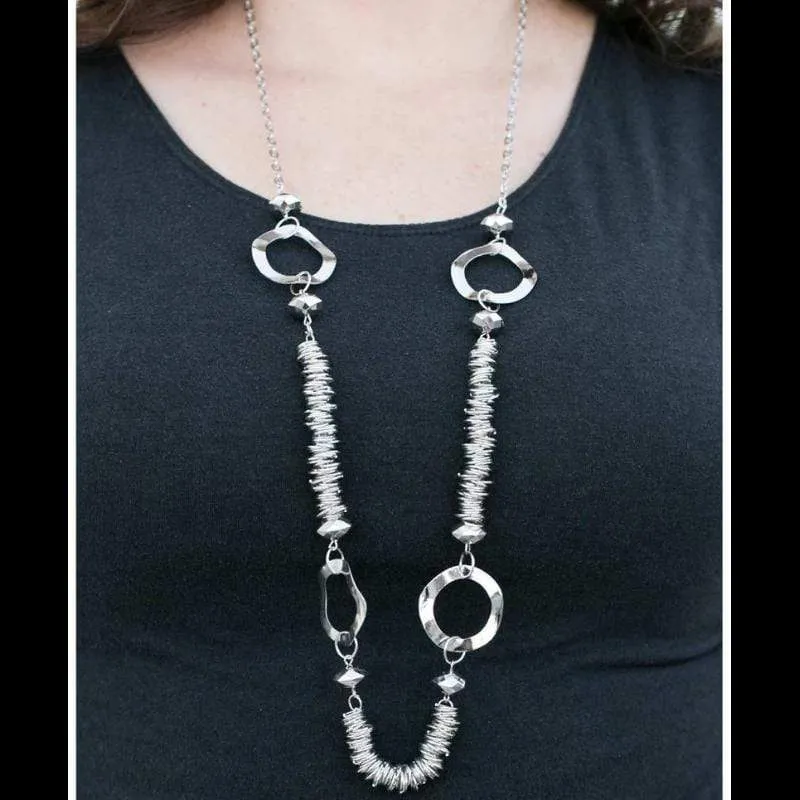 In It To Win It Silver Necklace