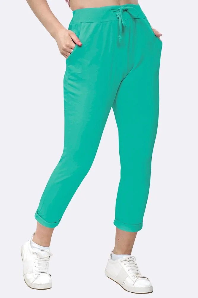 ITALIAN PLAIN POCKET TROUSERS