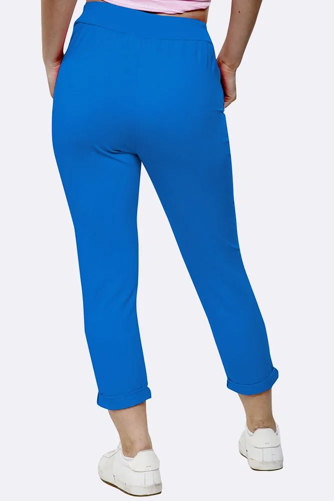 ITALIAN PLAIN POCKET TROUSERS