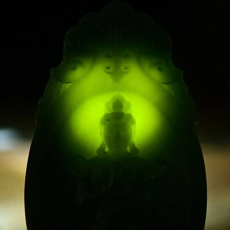 Jade Guan Yin Pendant