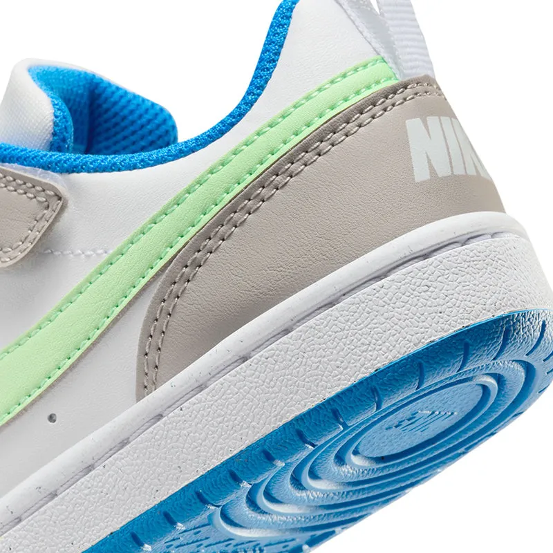 Kid's Grade School Court Borough Low Recraft Iron/Vapor Green/Blue