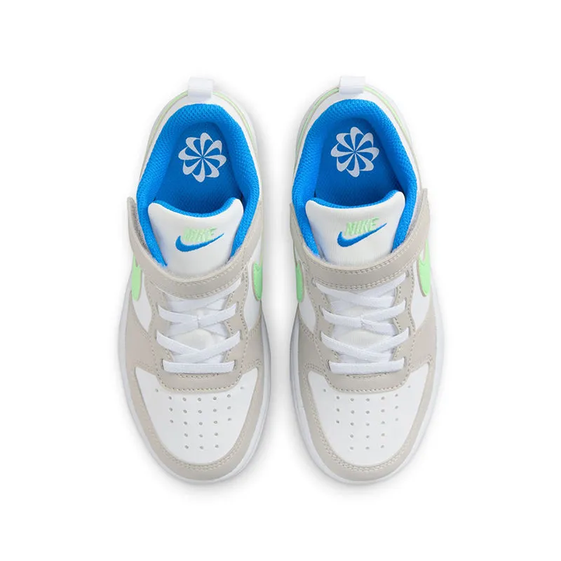 Kid's Grade School Court Borough Low Recraft Iron/Vapor Green/Blue