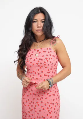 Ladies Top - Pink Strawberry