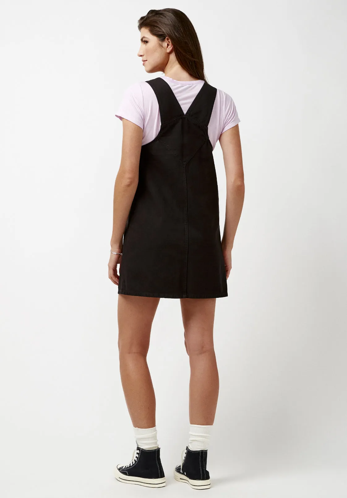 Leah Black Overall Dress - BL15918