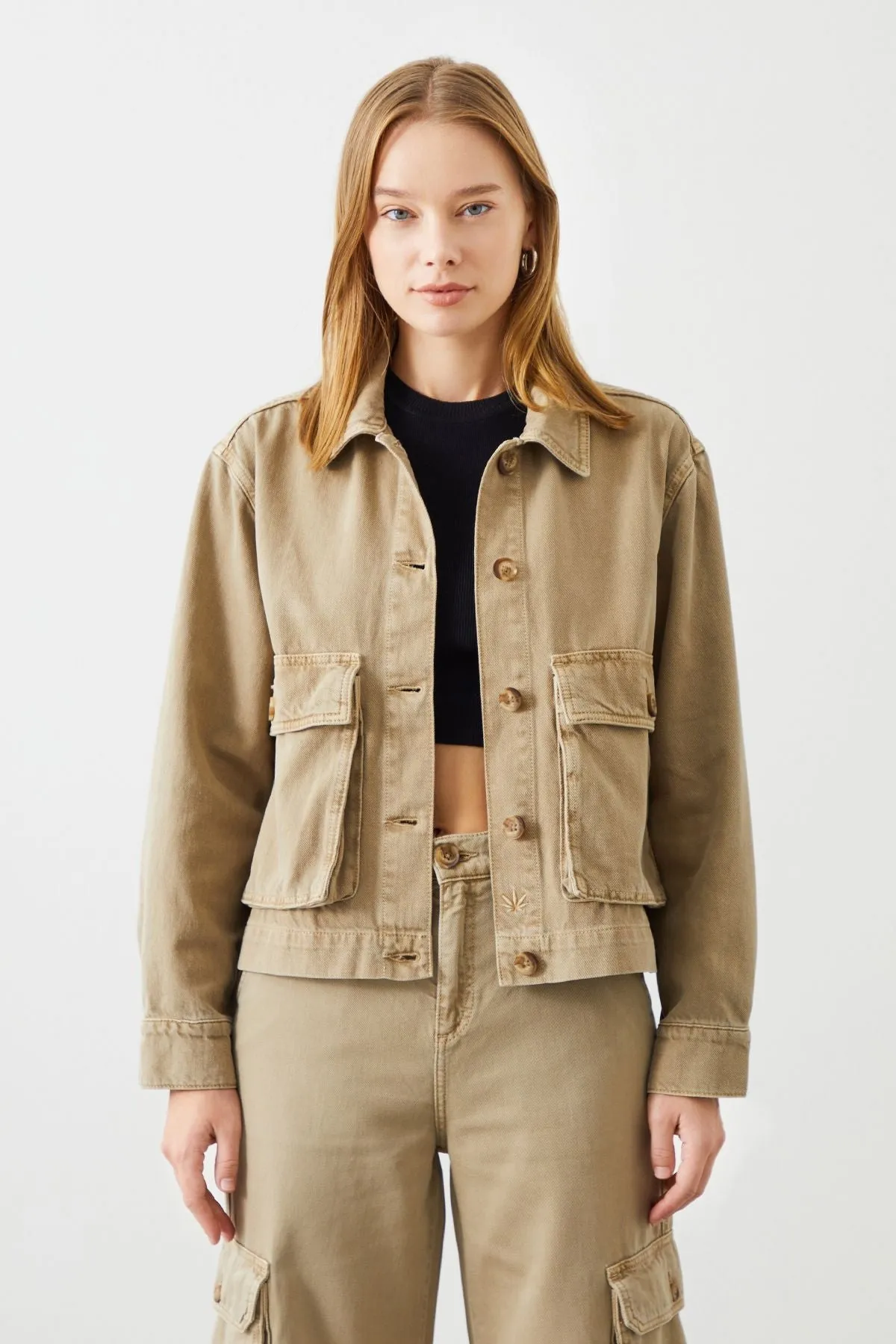 Lima Beige Women's Hemp Jacket