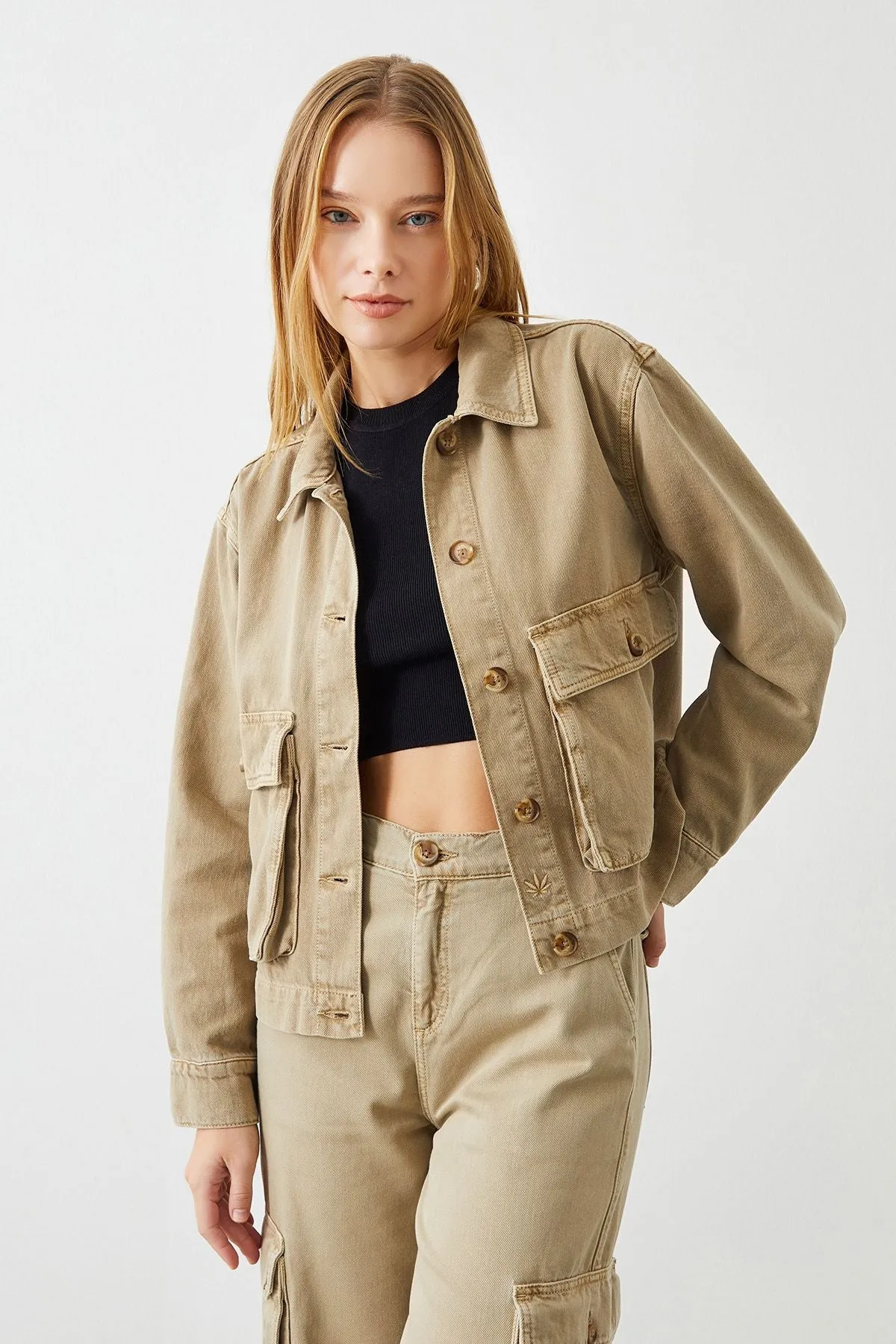 Lima Beige Women's Hemp Jacket