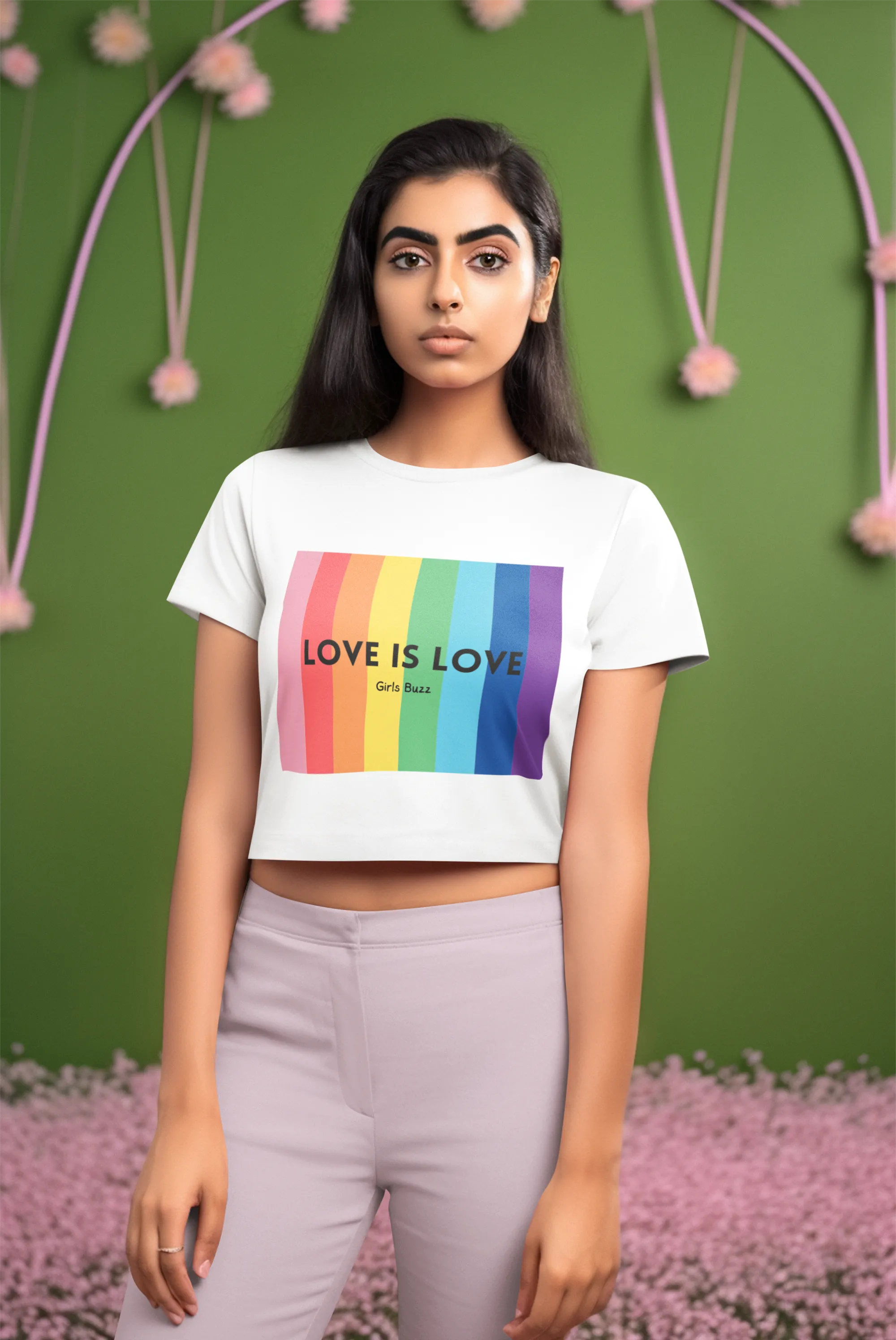 Love Is Love Crop Top