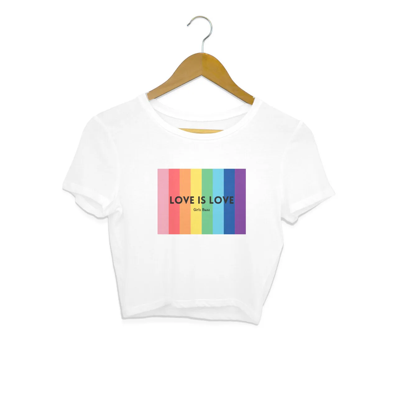 Love Is Love Crop Top