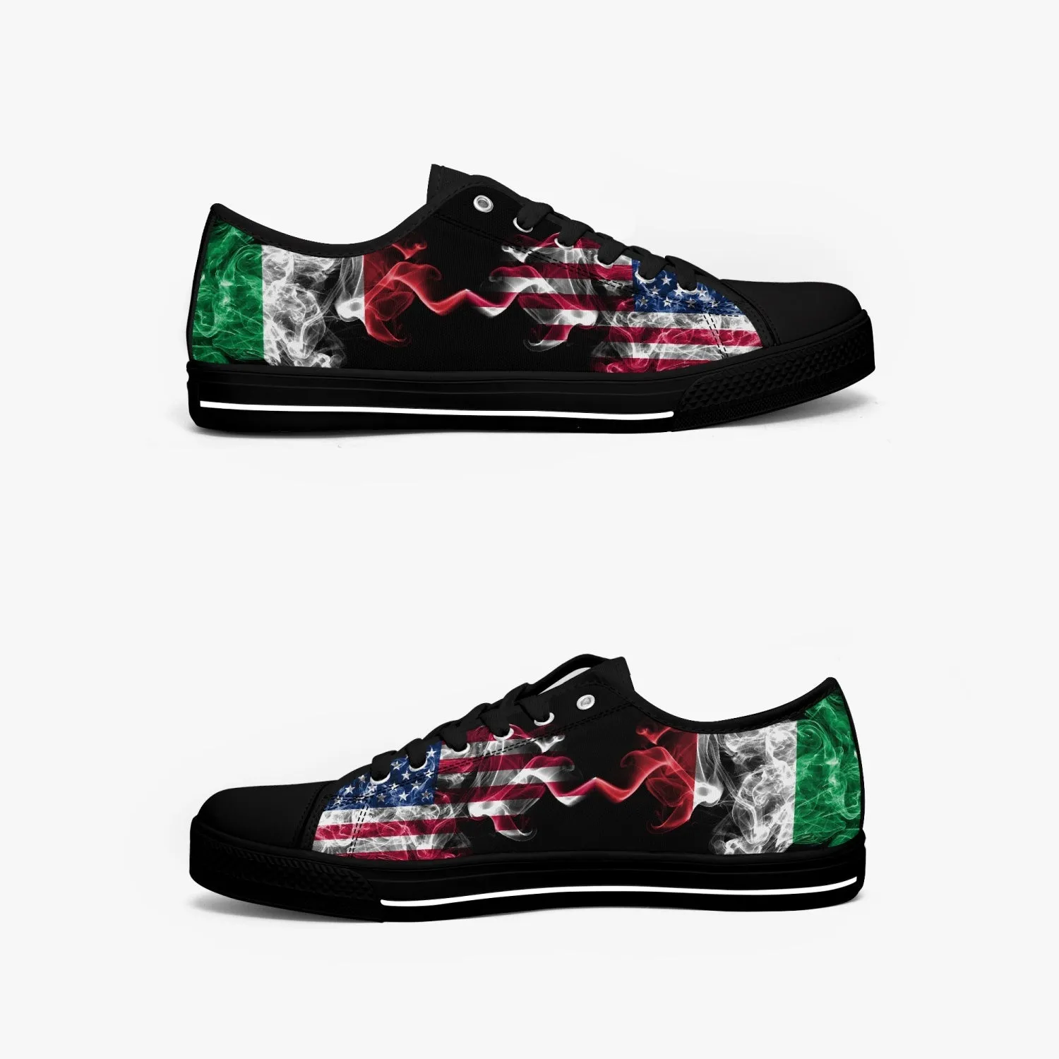 Low-Top Shoes - Italian American Flag