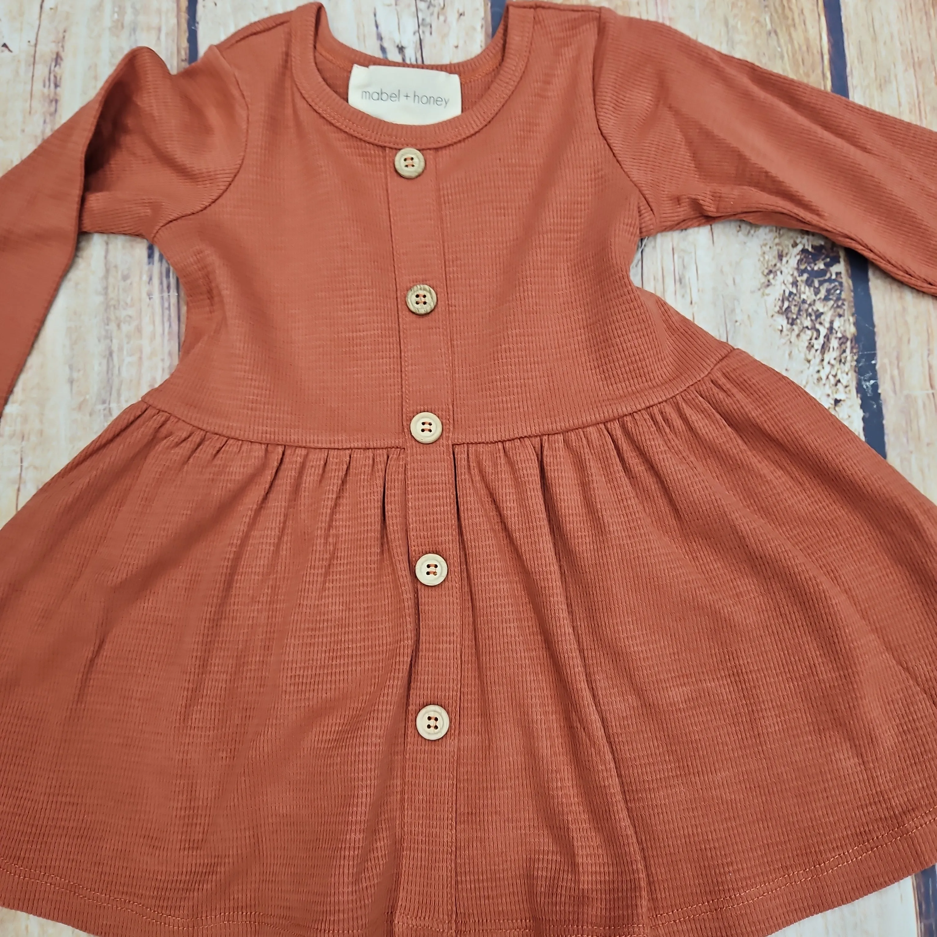 MABEL AND HONEY 5 BUTTON KNIT DRESS