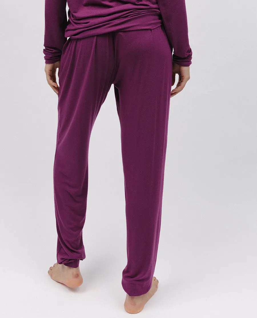 Magenta Jersey Pyjama Bottoms