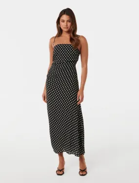 Maisy Ruched Side Midi Dress