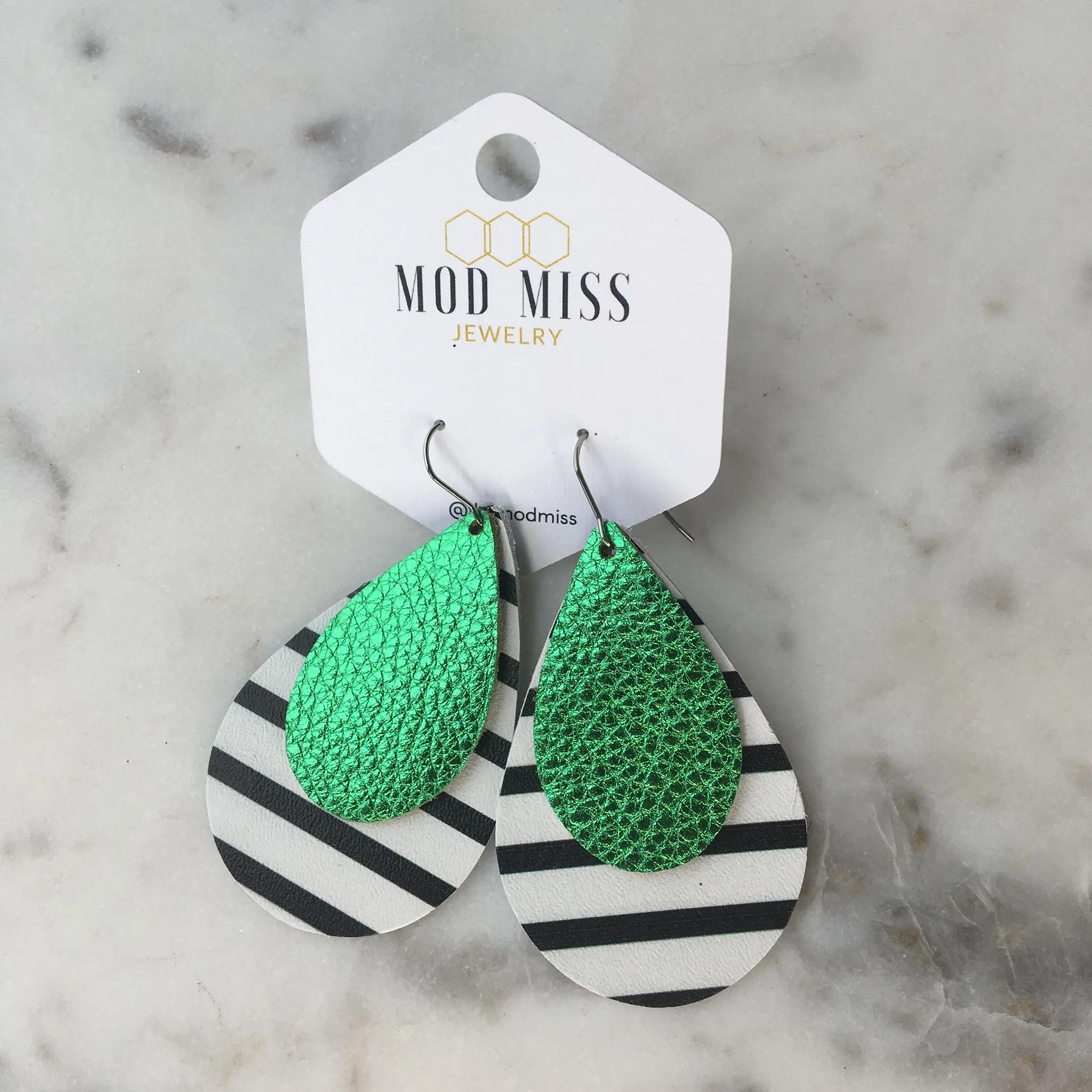 March 2020 {KILKENNY} Stacked Teardrop Earrings {Pre-Order:  Ships First Week of March}