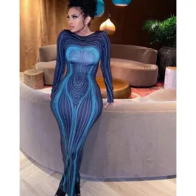 Matrix Bodycon Dress