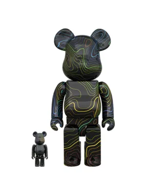 Medicom Toy Be@arbrick x Hypebeast 100% & 400% Set Black Multicolor