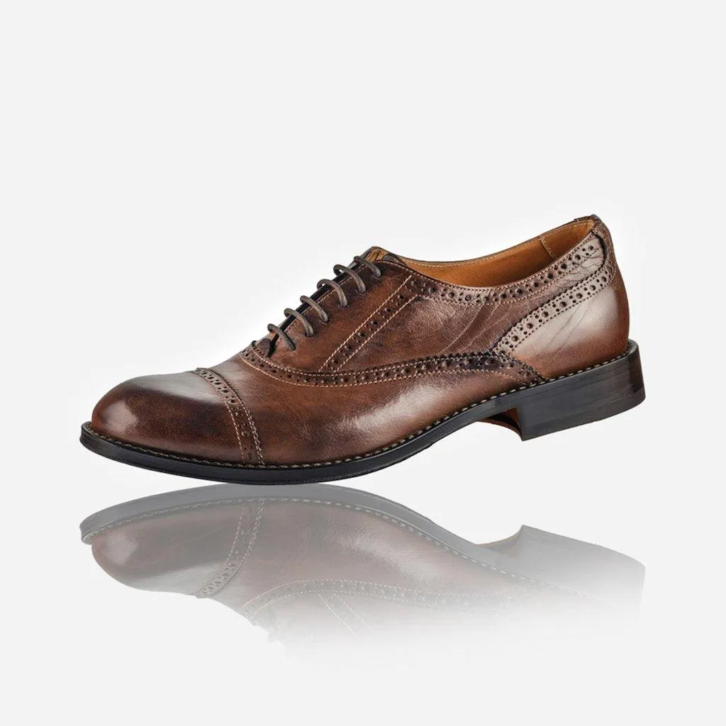 Men's Leather Brogue, Brown